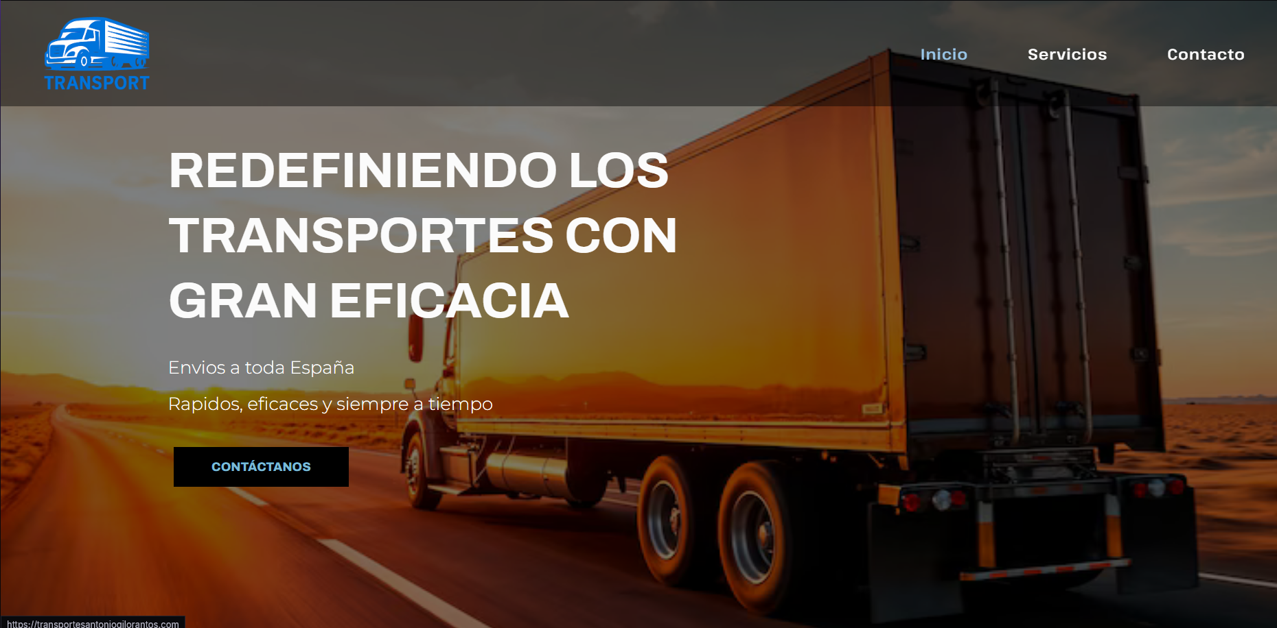 Vista previa del proyecto Transportes Antonio Gil Orantos